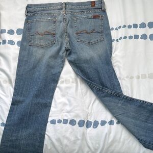 7 For All Mankind Light Blue Boot Cut Jeans